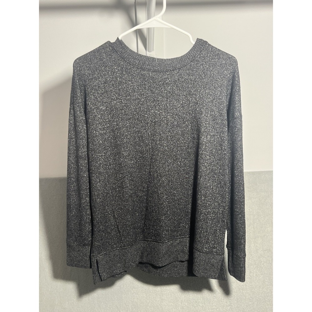 Time and Tru Women's XS‎ (0-2) Heather Gray Pullover Sweater Long Sleeve Ribbed